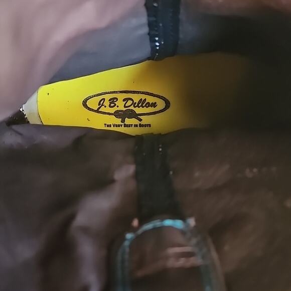 J.B. Dillon JBR1115 Leather Cowboy Western Boots Mens Size 9D NWT - Picture 13 of 16